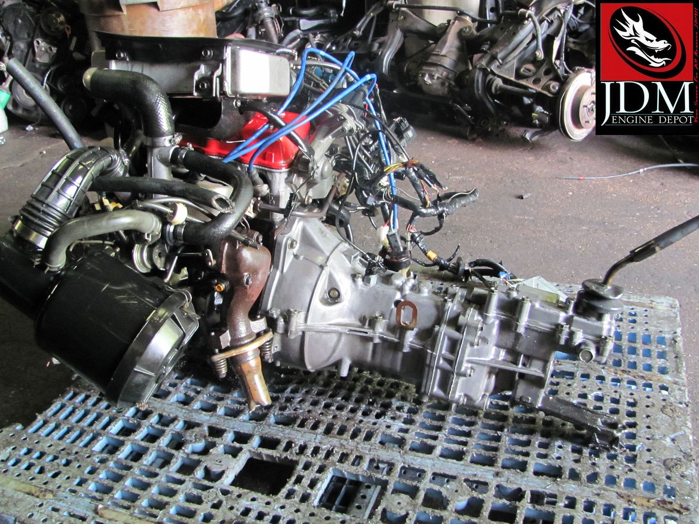SUZUKI JIMNY SAMURAI JA11 TURBO ENGINE AND TRANSMISSION JDM F6A TURBO